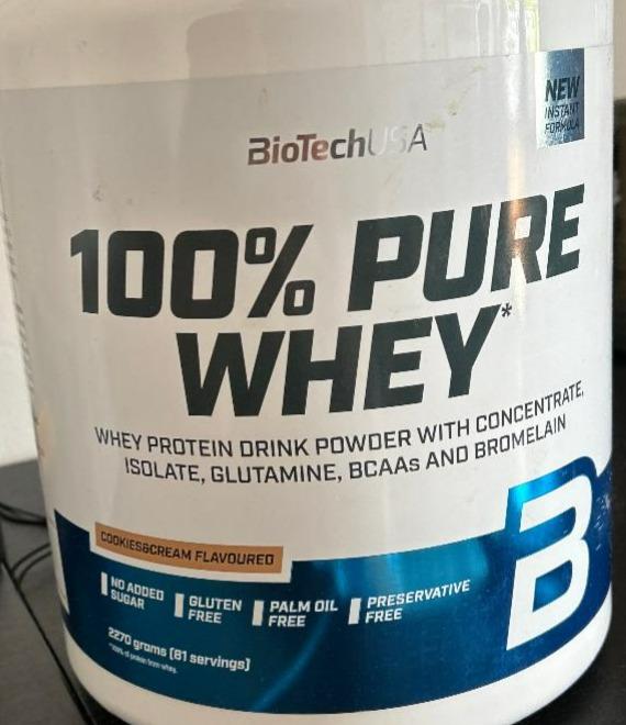 Képek - 100% pure whey protein Cookies & Cream BioTechUSA