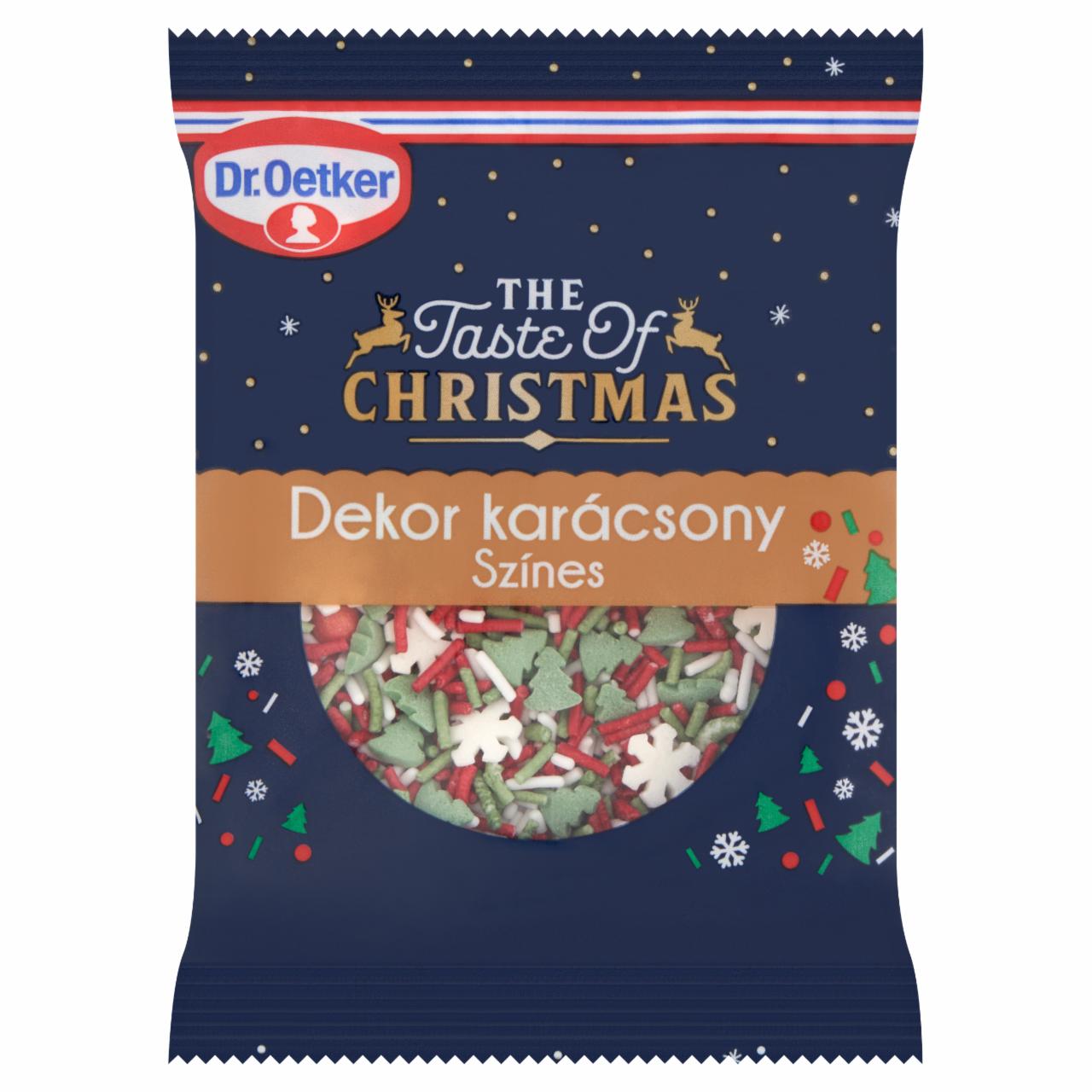 Képek - Dr. Oetker The Taste of Christmas Dekor Karácsony színes cukor keverék 20 g