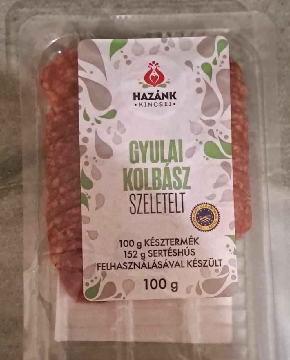 Képek - Gyulai kolbász szeletelt Hazánk kincsei