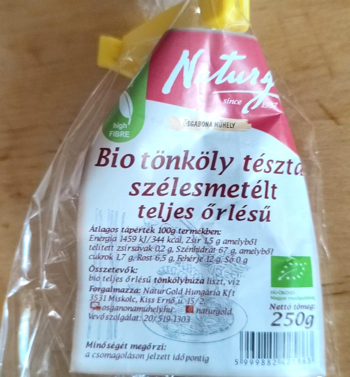 Képek - Bio tönköly tészta szélesmetélt teljes őrlésű Naturgold