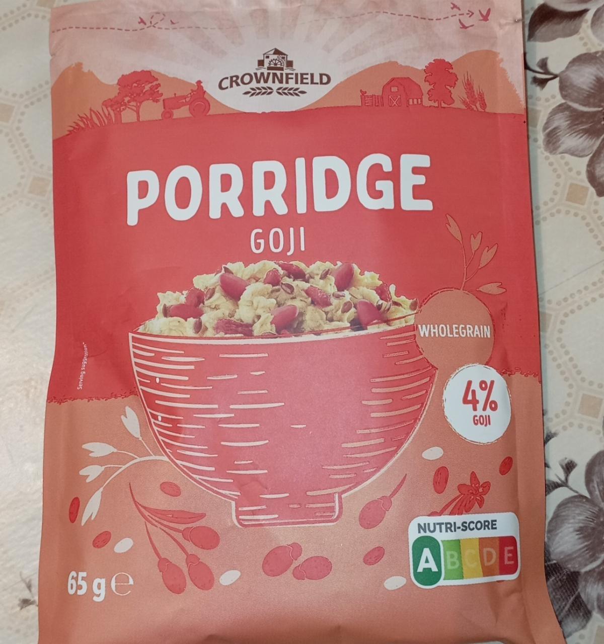 Képek - Porridge goji wholegrain zabkása Crownfield