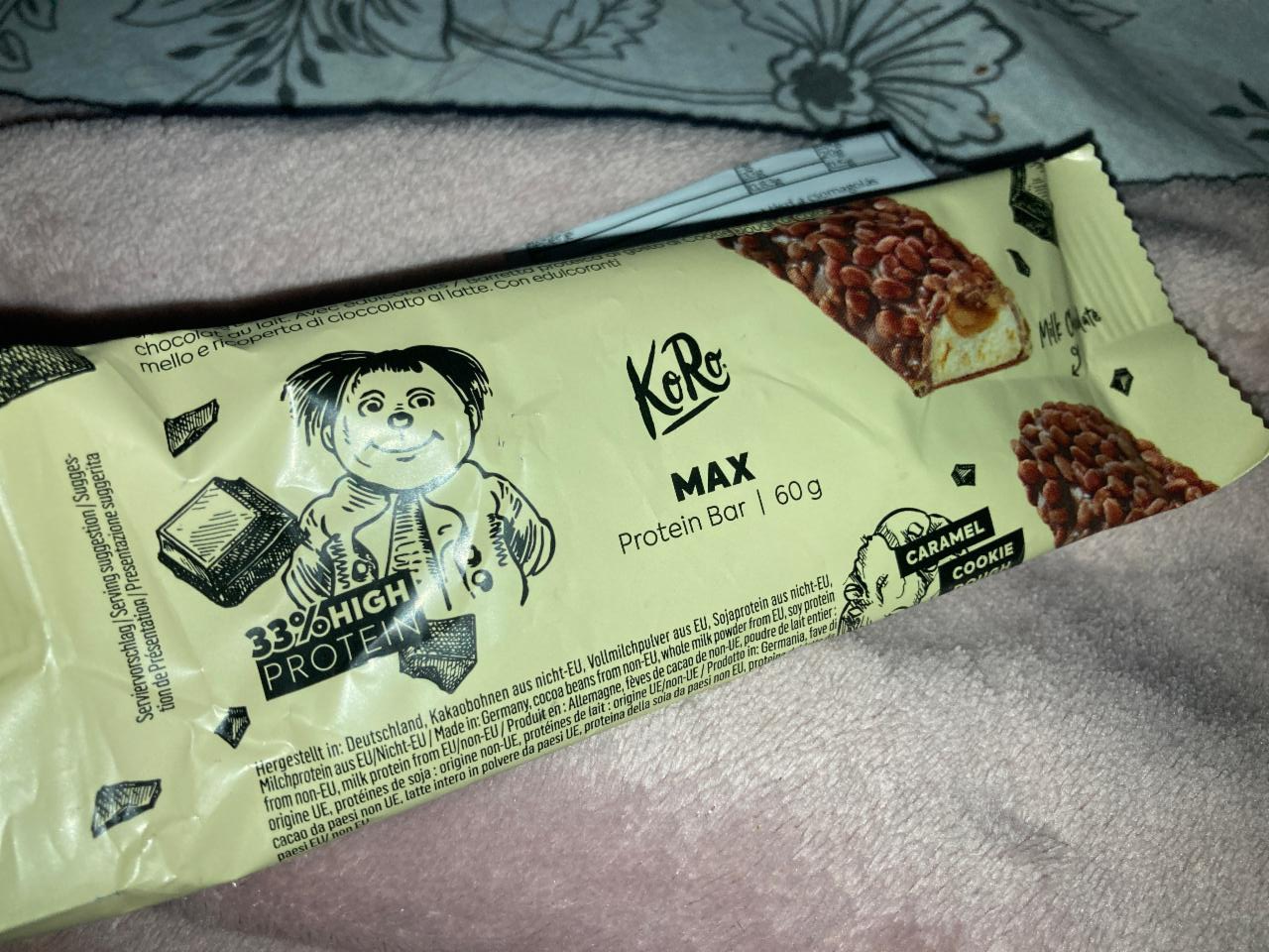 Képek - Max proteín bar caramel cookie dough KoRo