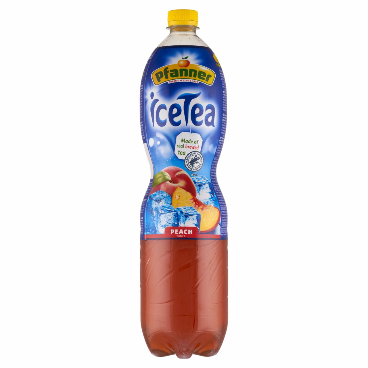 Képek - Pfanner Ice Tea fekete tea ital őszibarack ízesítéssel 1,5 l