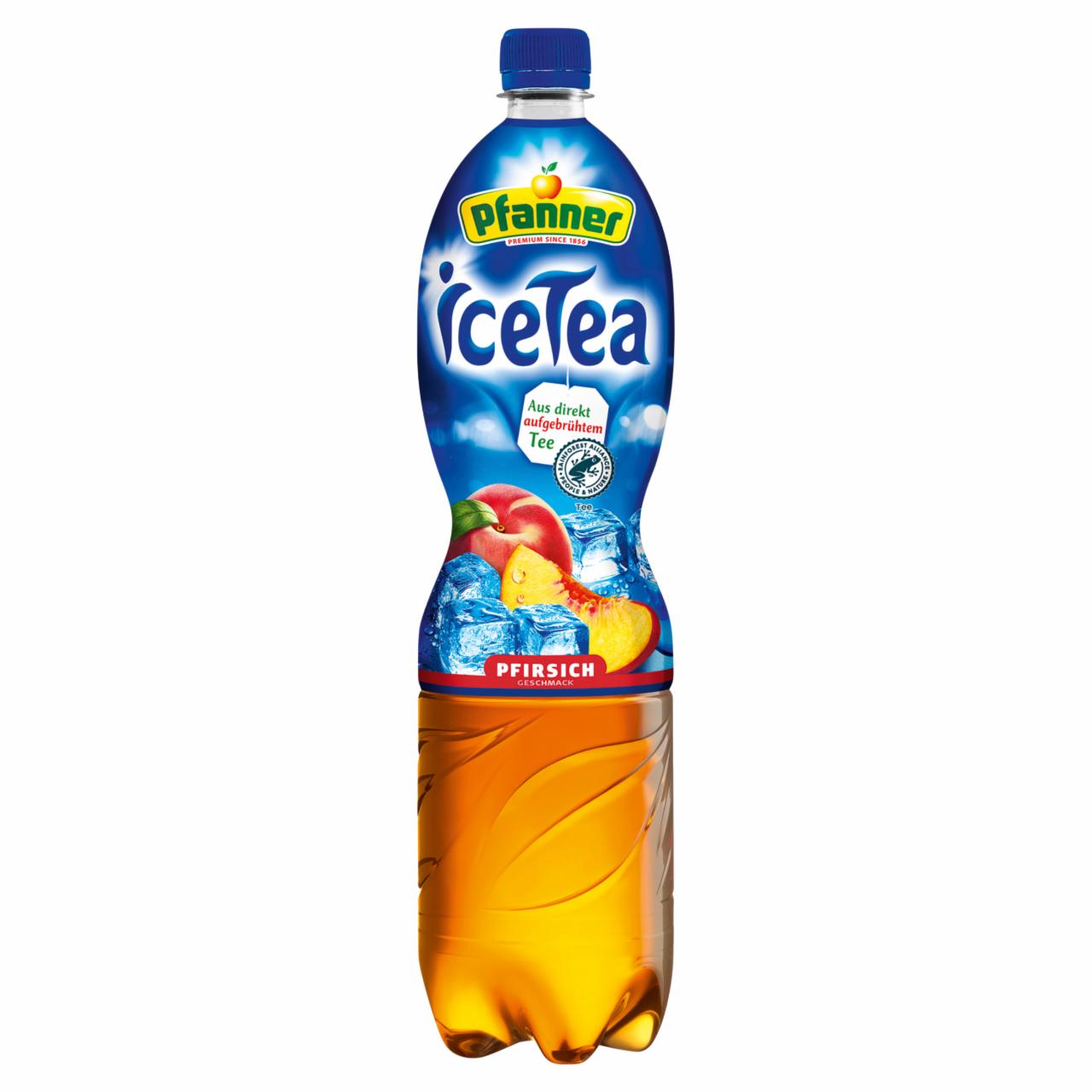 Képek - Pfanner Ice Tea fekete tea ital őszibarack ízesítéssel 1,5 l