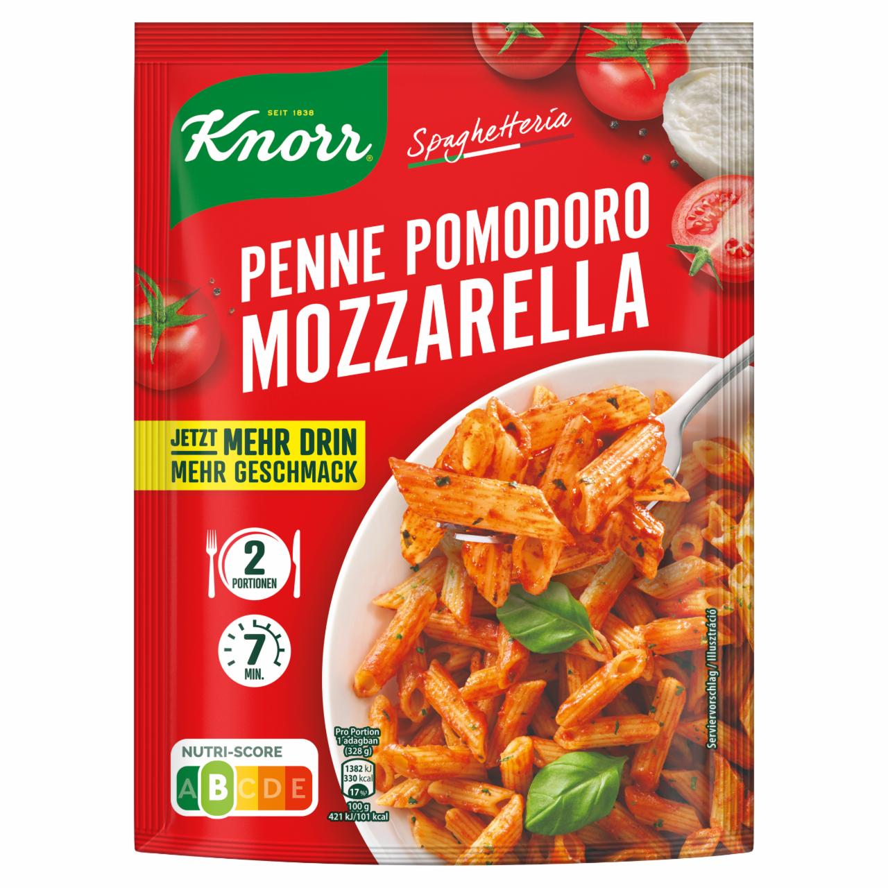 Képek - Knorr Spaghetteria Penne Pomodoro Mozzarella tészta paradicsomos mozzarellás szószban 181 g