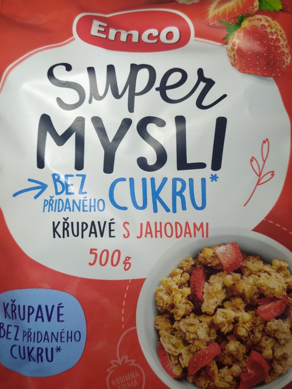 Képek - Cukormentes müzli eperrel Super mysli Emco