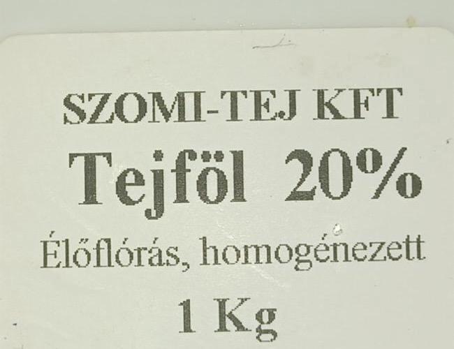 Képek - Tejföl 20% Szomi tej kft.