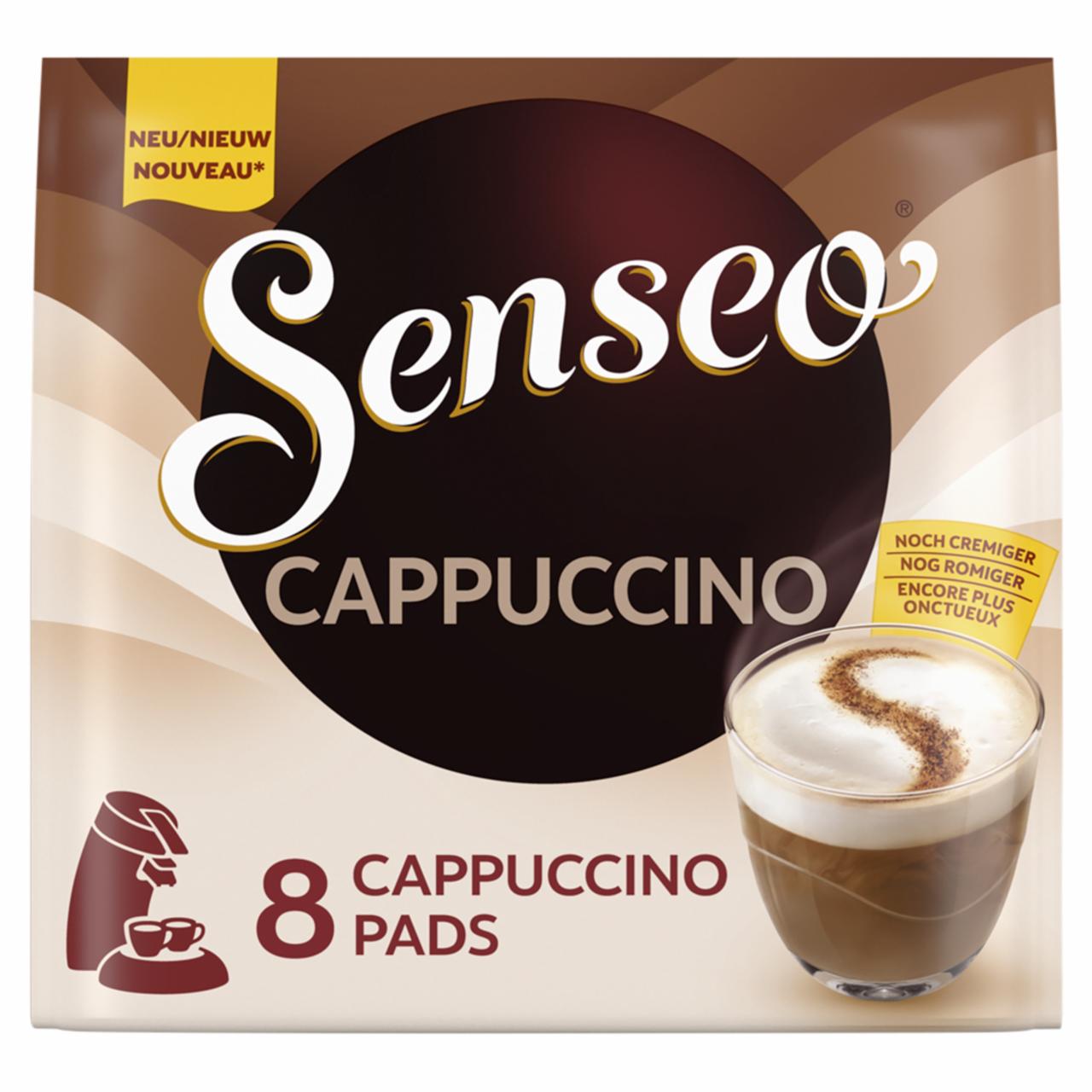 Képek - Senseo Cappuccino instant kávéitalpor egyadagos párnás kiszerelésben 8 db 92 g