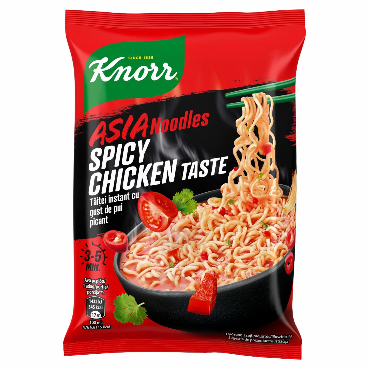 Képek - Knorr Asia Noodles ázsiai jellegű instant tésztaleves csípős csirke ízesítéssel 73 g