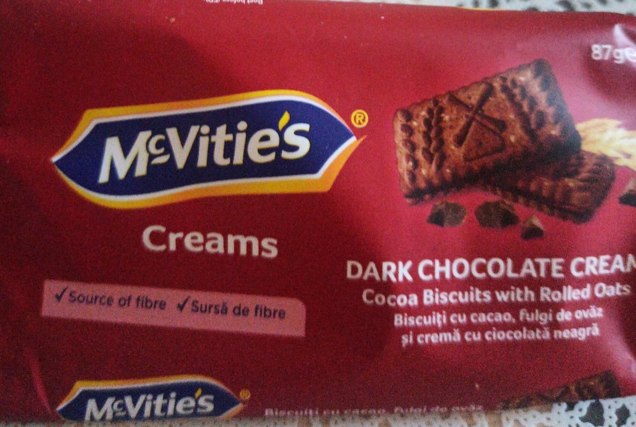 Képek - Dark chocolate cream cocoa biscuits with rolled oats McVities