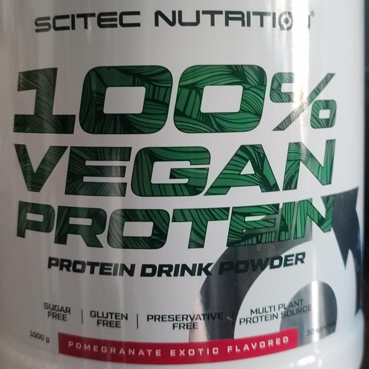 Képek - 100% vegan protein Pomegranate Scitec Nutrition