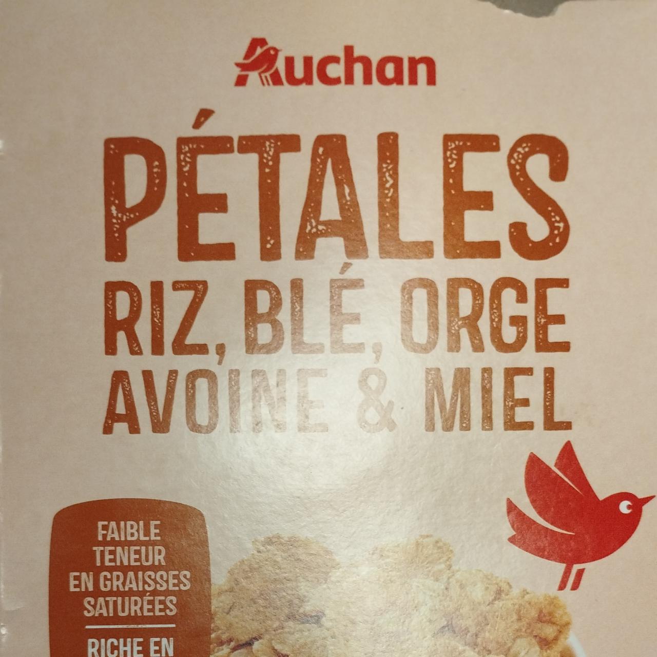 Képek - Pétales riz, blé, orge avoine & miel Auchan