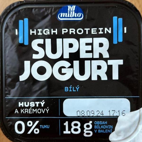 Képek - Super jogurt bílý 0% tuku 18 g bílkovin Milko