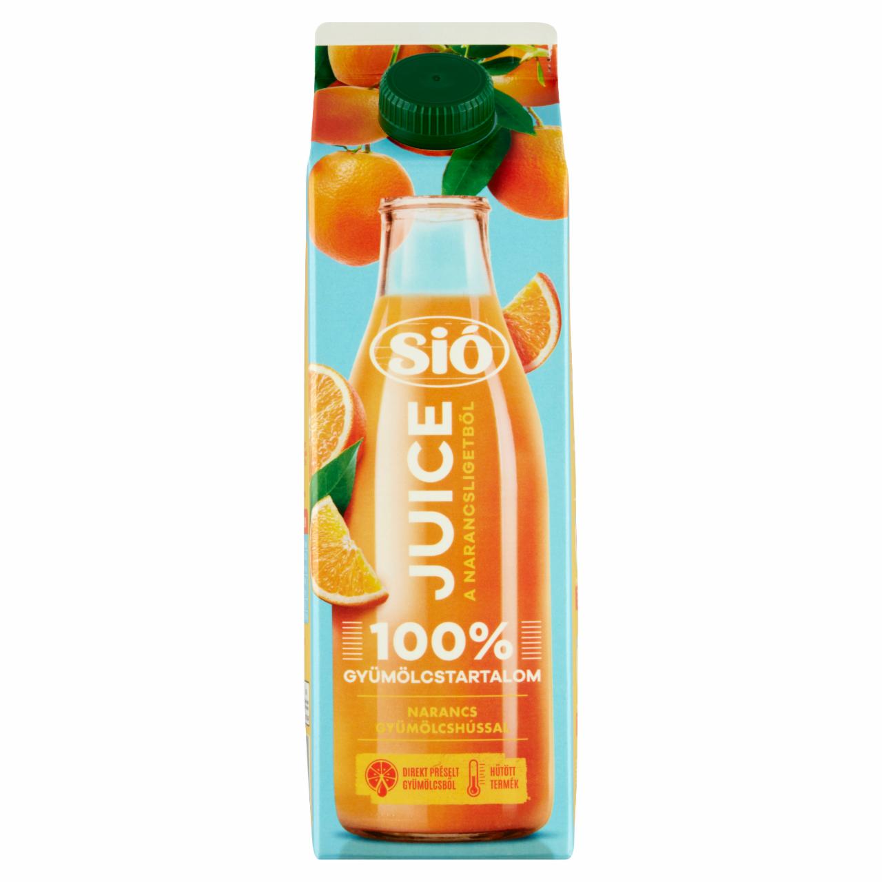 Képek - Sió 100% narancs juice gyümölcshússal 1 l