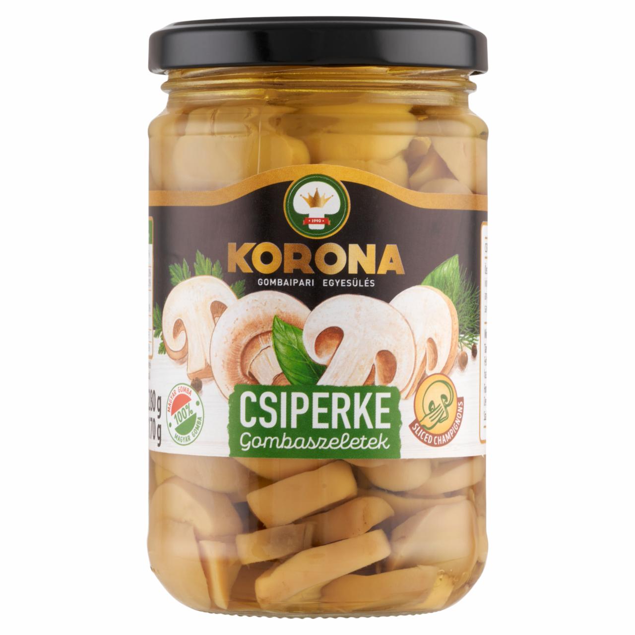 Képek - Korona csiperke gombaszeletek 280 g