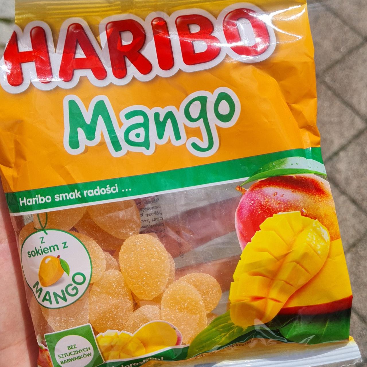 Képek - Haribo Mango gyümölcsízű gumicukorka 10% gyümölcslével 160 g