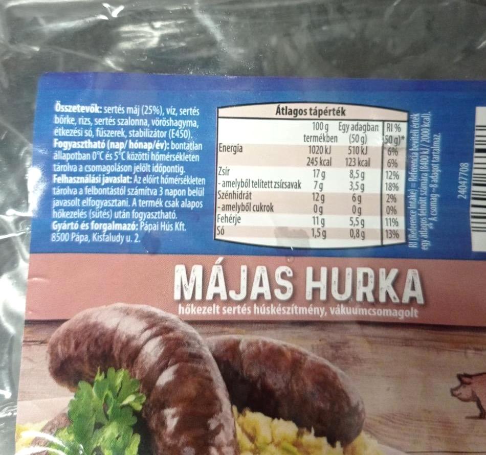 Képek - Májas hurka Aldi