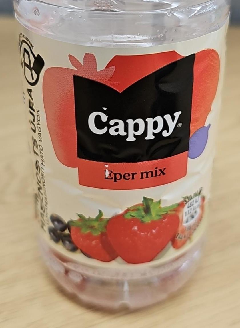 Képek - Cappy Eper mix gyümölcsital gyümölcslével és gyümölcspürével cukorral és édesítőszerekkel 330 ml