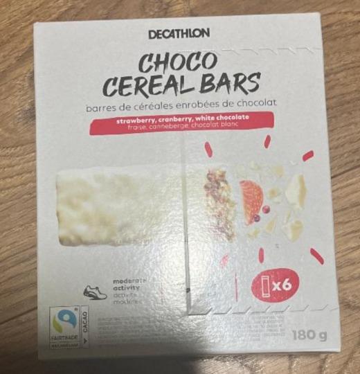 Képek - Choco cereal bars Strawberry, cranberry, white chocolate Decathlon