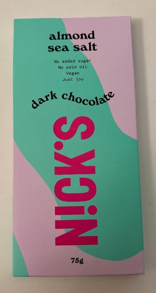 Képek - Almond sea salt dark chocolate vegan Nick’s