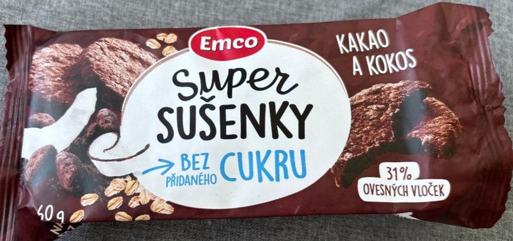 Képek - Super sušenky bez přidaného cukru kakao a kokos Emco