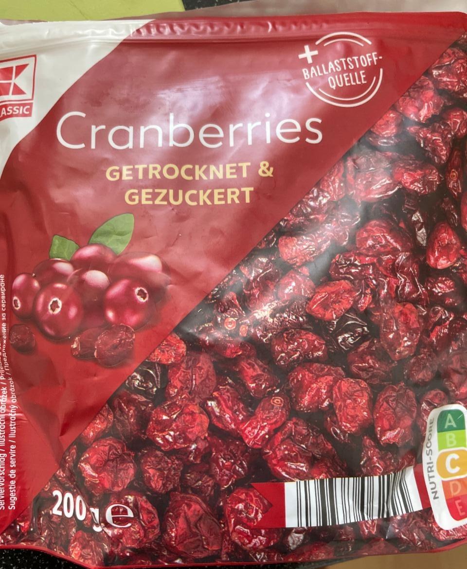 Képek - Cranberries getrocknet & gezuckert K-Classic