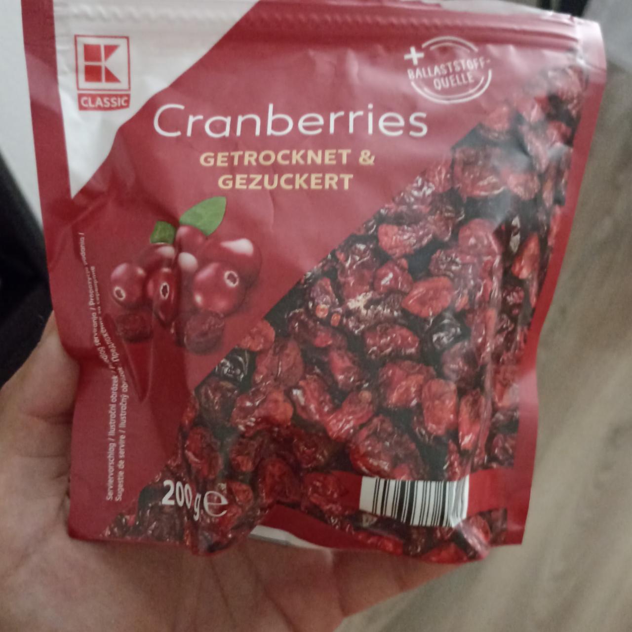 Képek - Cranberries getrocknet & gezuckert K-Classic