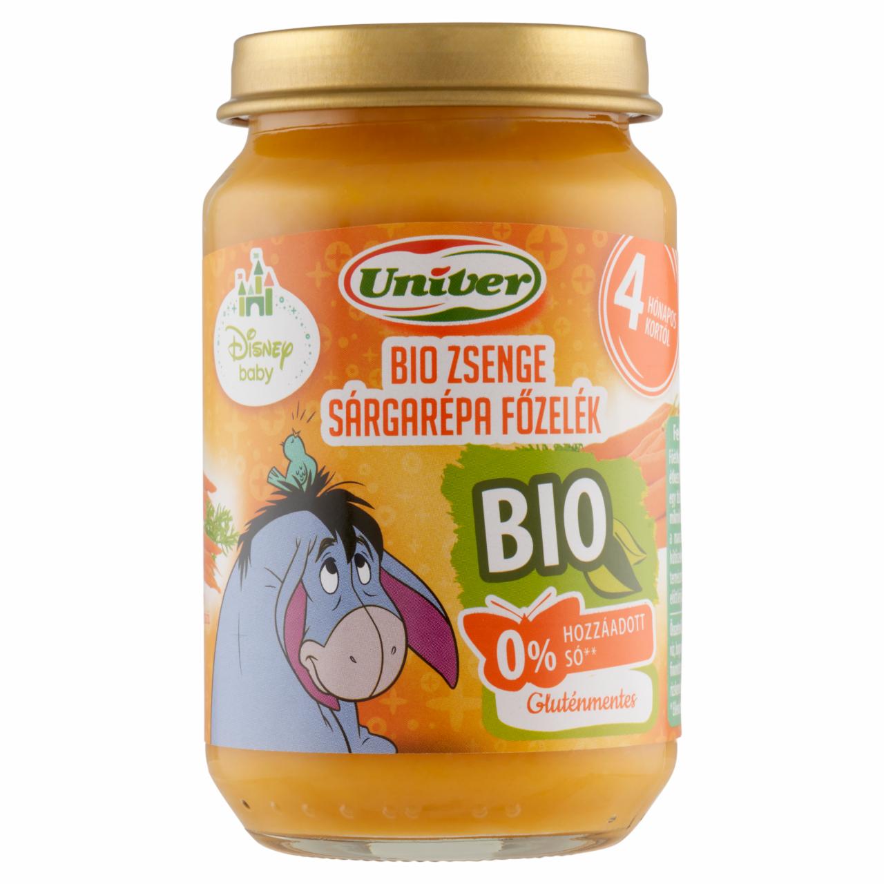 Képek - Univer Disney Baby bio zsenge sárgarépa főzelék 4 hónapos kortól 163 g