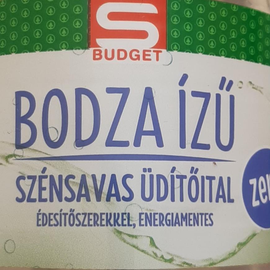 Képek - Bodza ízű szénszavas üdítőital zero S budget