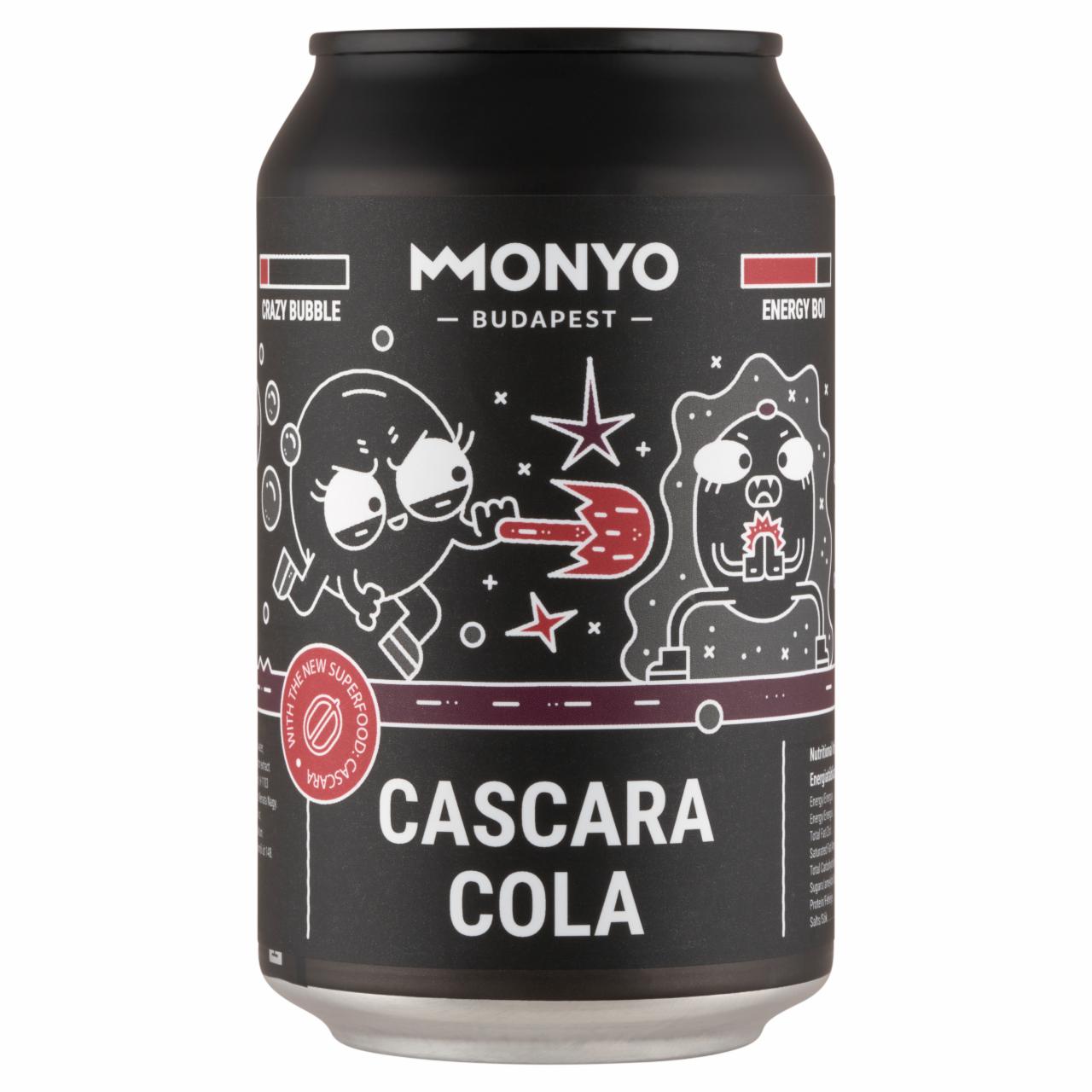 Képek - MONYO Cascara Cola kóla ízű szénsavas üdítőital cascara-val 0,33 l