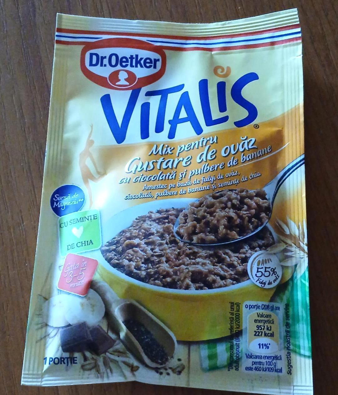 Képek - Vitalis étcsokoládé, banán és chiamag mix zabkása Dr.Oetker