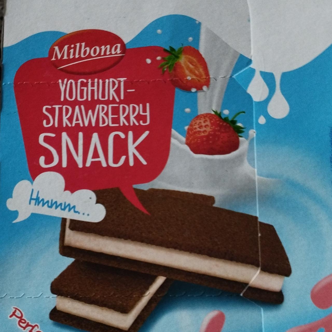 Képek - Yoghurt-strawberry snack Milbona