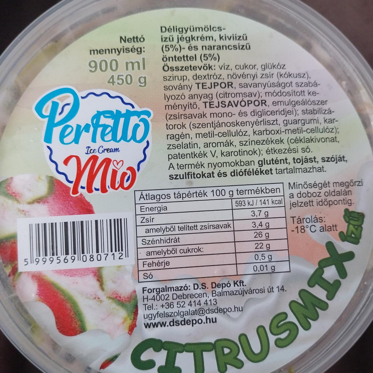 Képek - Citrusmix íźü ice cream Perfetto Mio