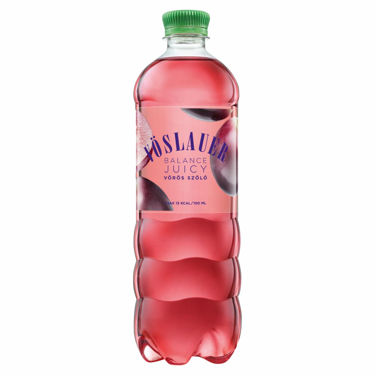 Képek - Vöslauer Balance Juicy szőlőízű természetes ásványvíz alapú szénsavas üdítőital 0,75 l