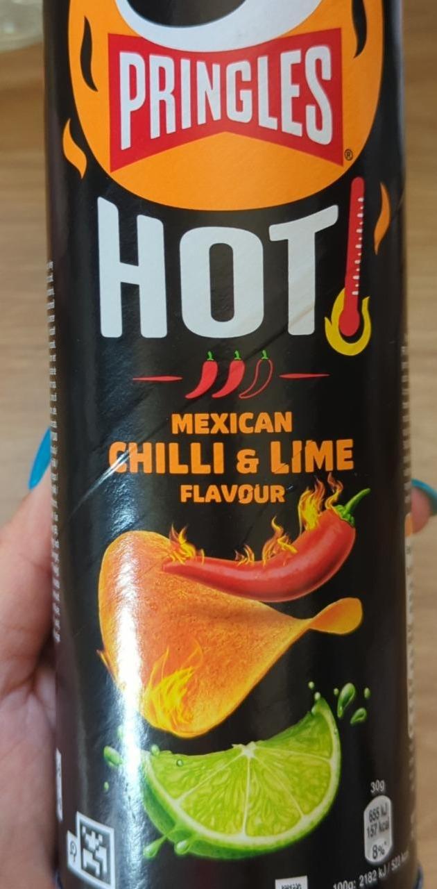 Képek - Pringles Hot Mexican chili és lime ízesítésű sós snack 160 g