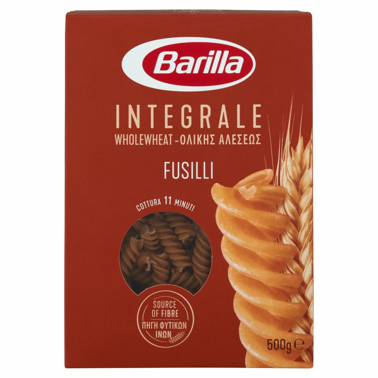 Képek - Barilla Fusilli Integrale teljes kiőrlésű apró durum száraztészta 500 g