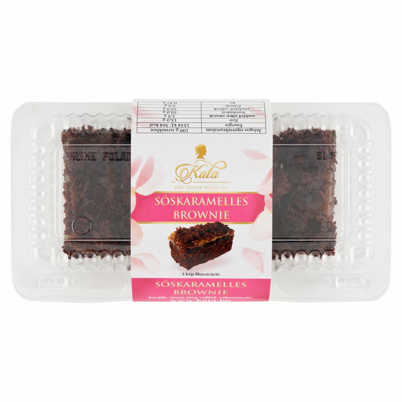 Képek - Kata sóskaramelles brownie 5 db 200 g