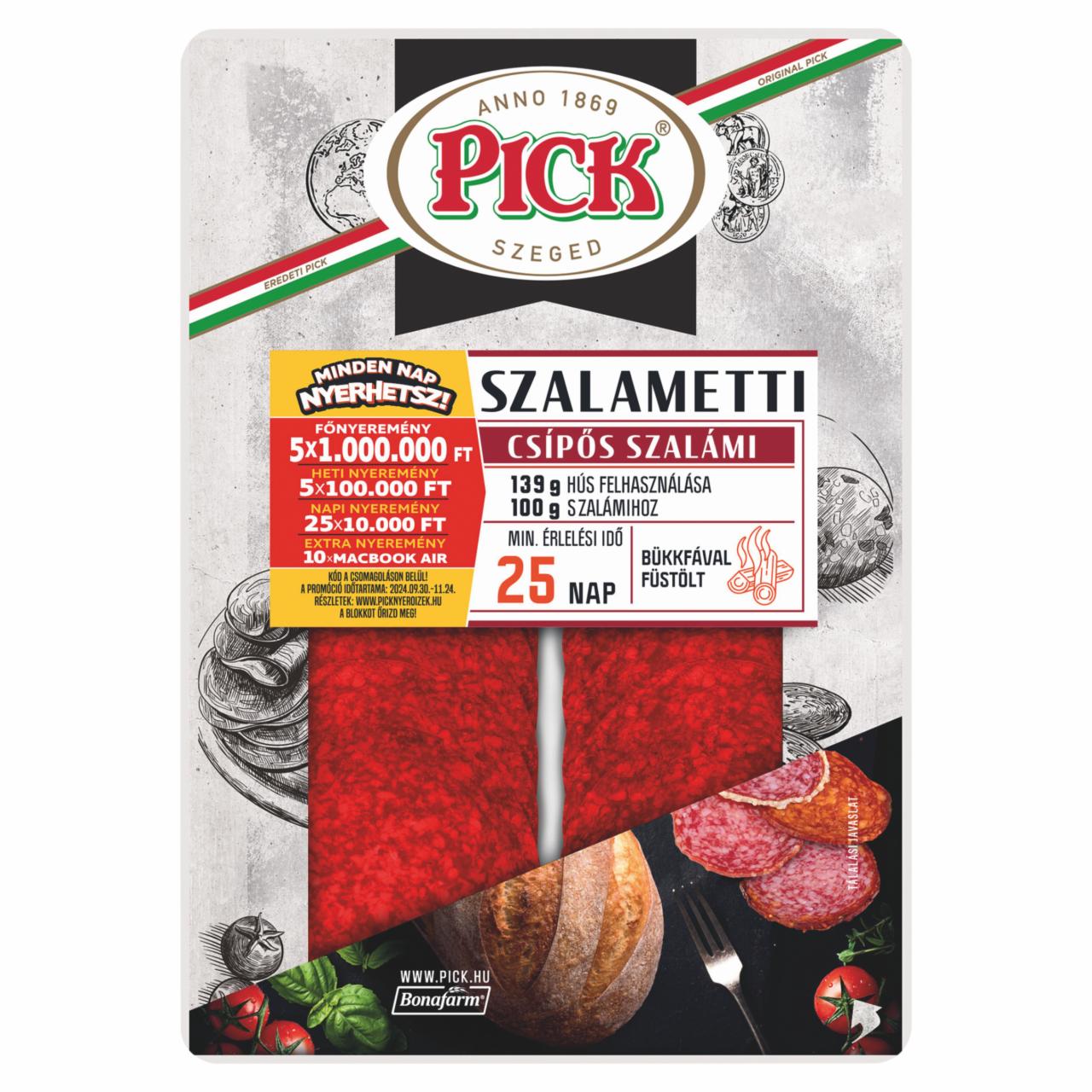 Képek - PICK Szalametti szeletelt csípős szalámi 70 g