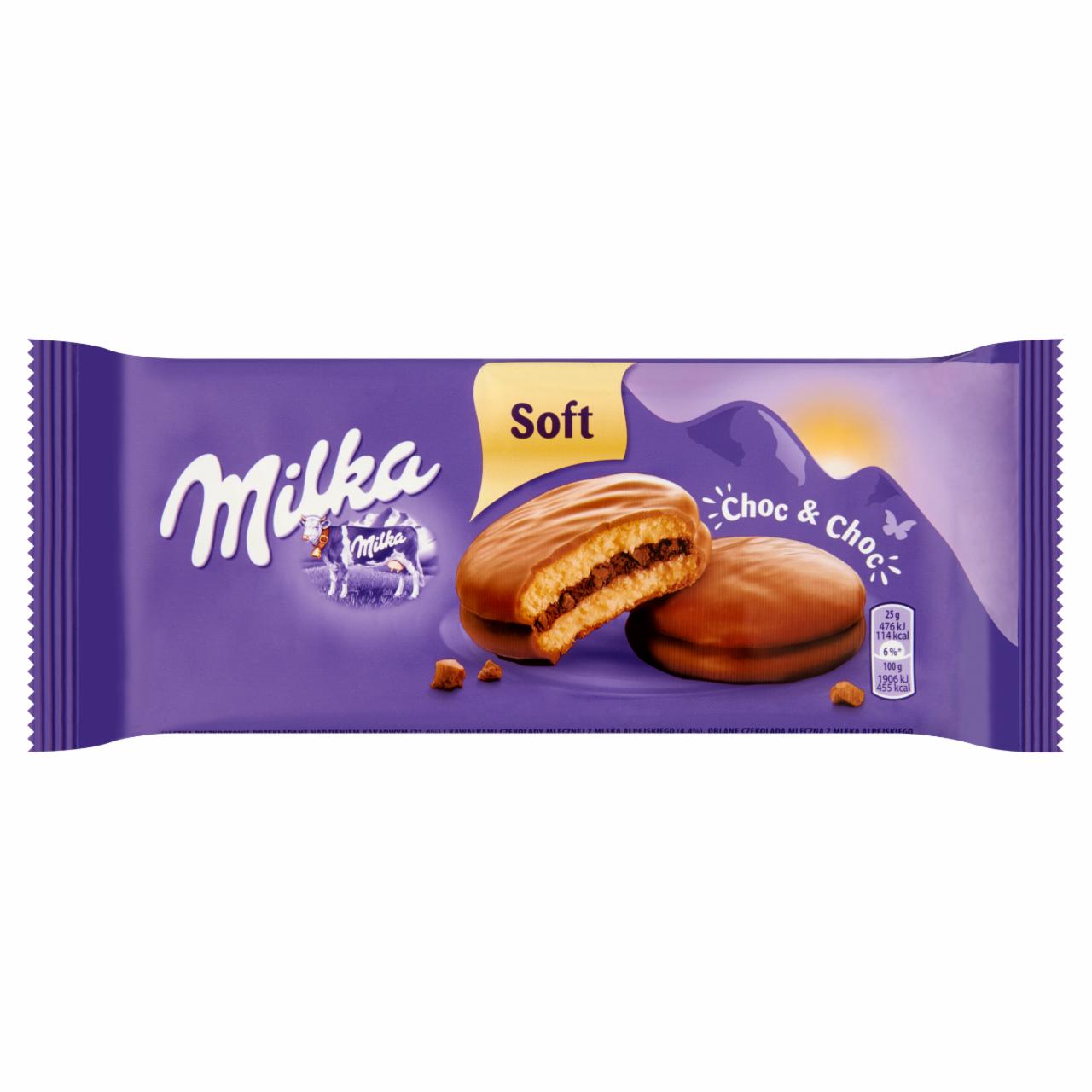 Képek - Milka Choc & Choc alpesi tejcsokoládéval mártott puha piskóta kakaós töltelékkel