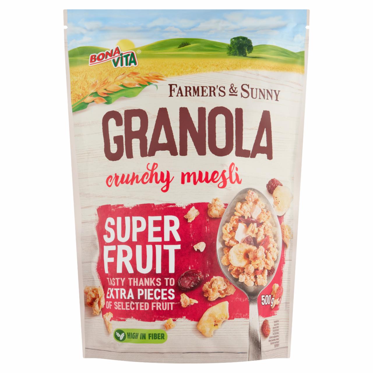 Képek - Bona Vita Farmer's & Sunny granola müzli szuper gyümölcssel 500 g