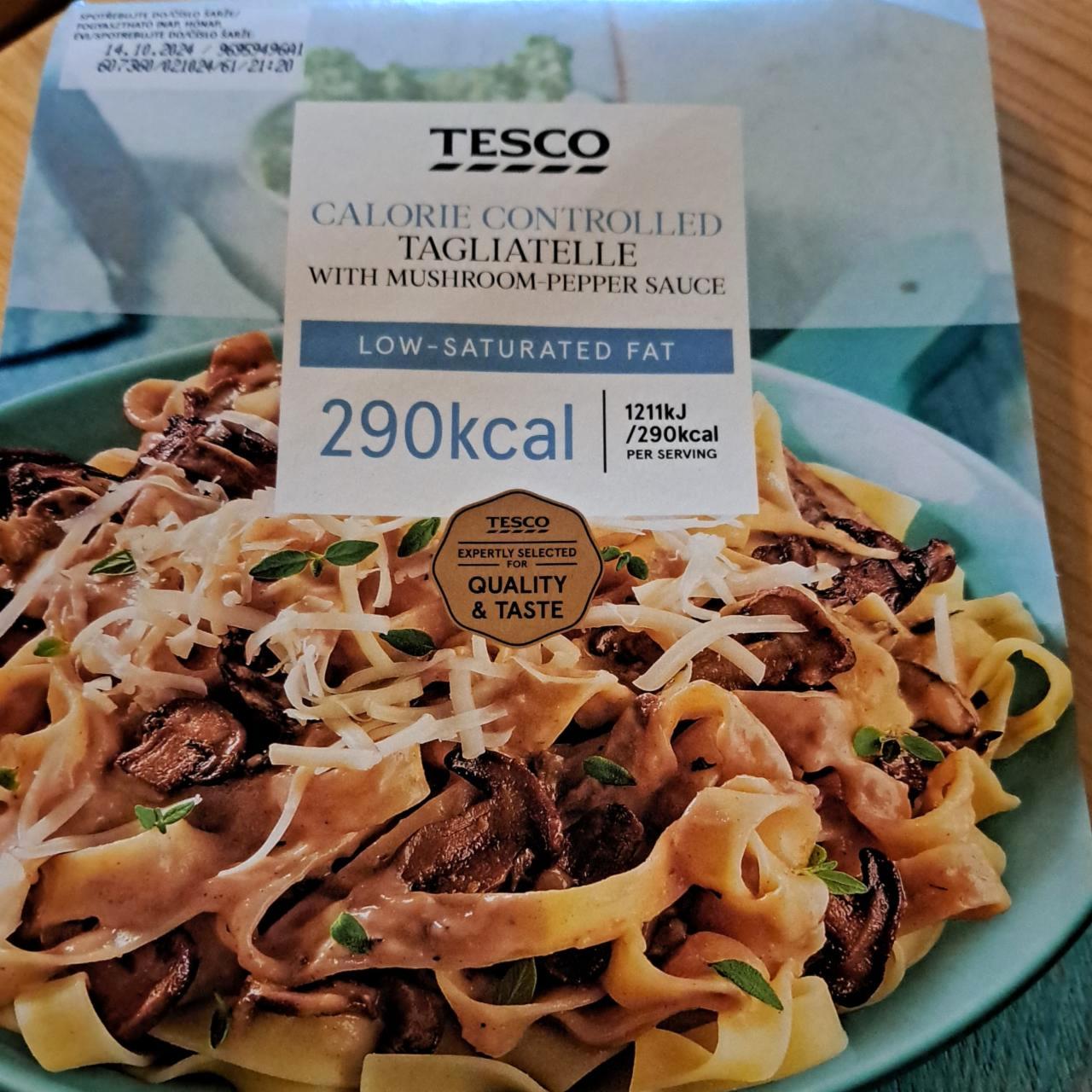 Képek - Calorie controlled tagliatelle with mushroom pepper sauce Tesco