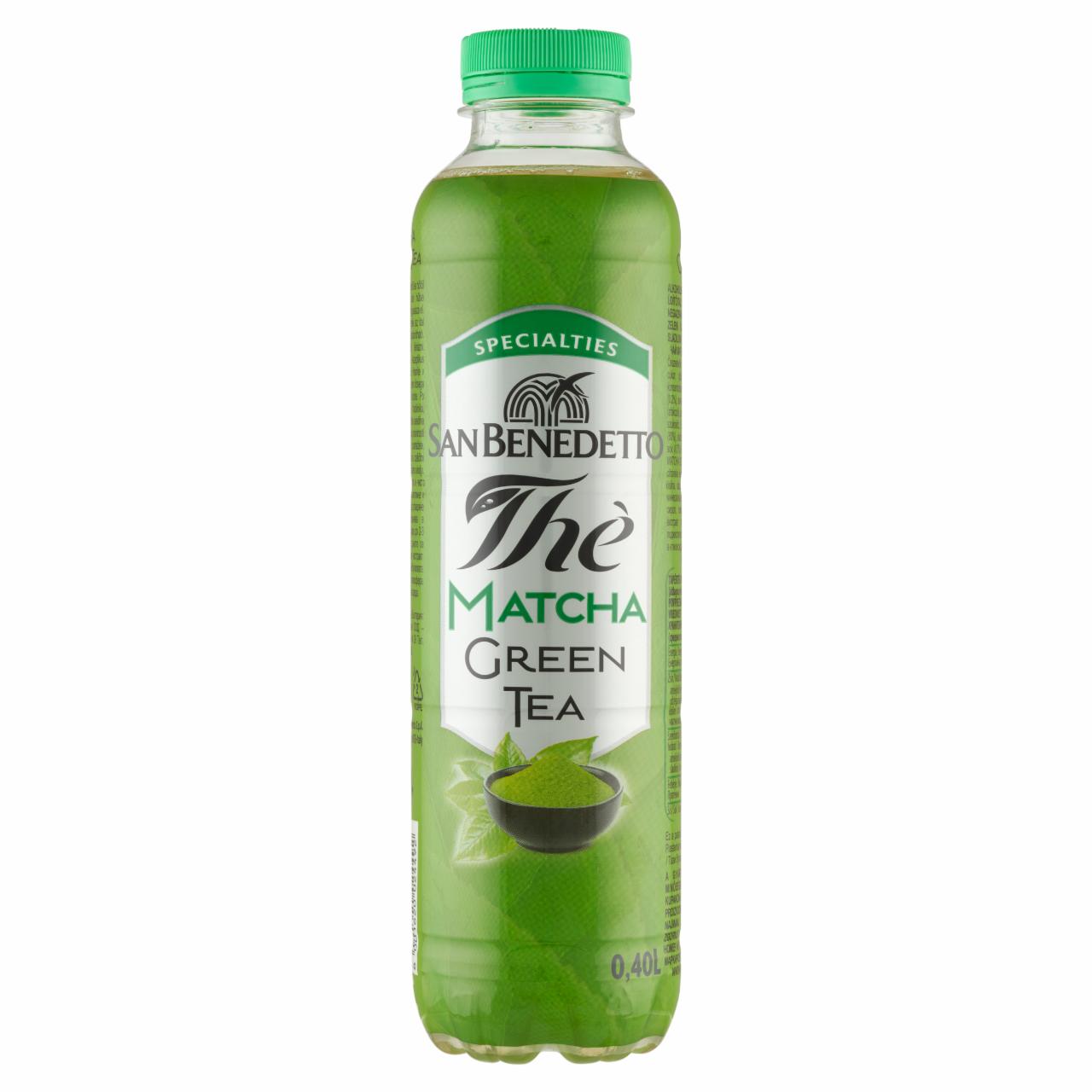 Képek - San Benedetto alkoholmentes matcha zöld tea ízű üdítőital cukorral és édesítőszerrel 0,40 l