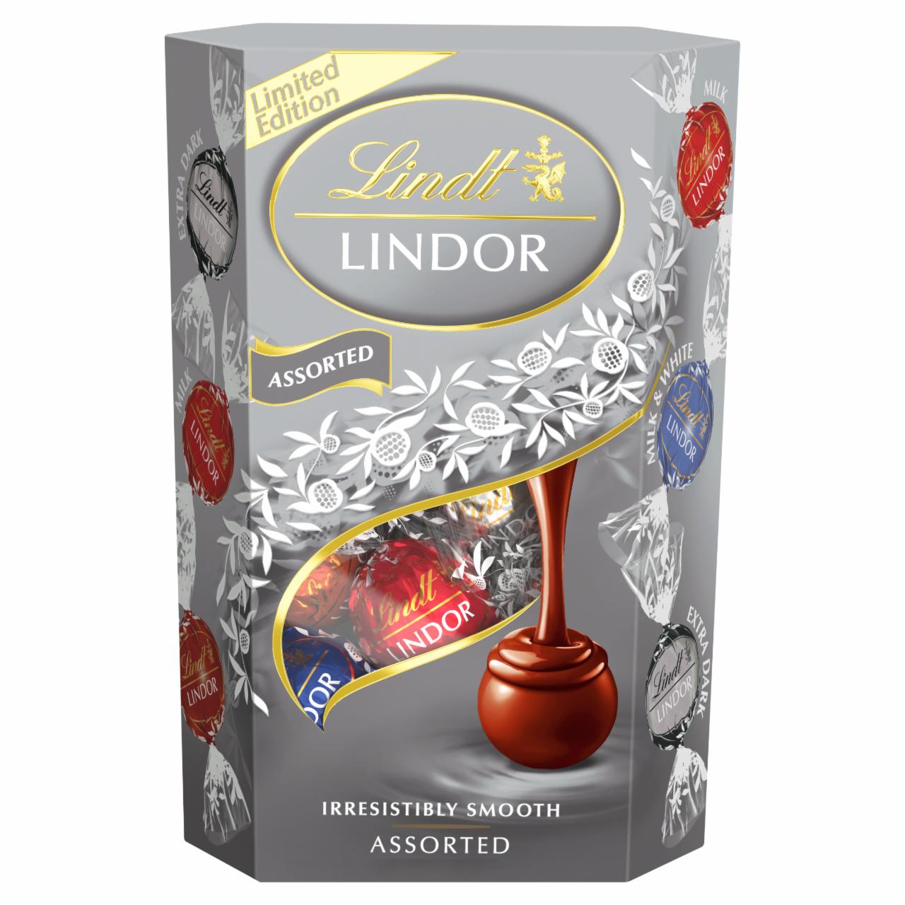 Képek - Lindt Lindor pralinéválogatás lágyan olvadó töltelékkel 200 g