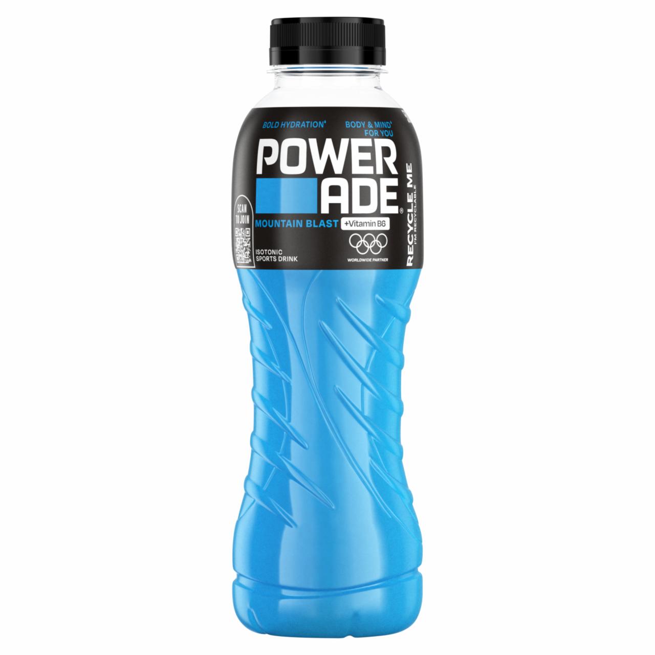 Képek - Powerade Mountain Blast szénsavmentes, vegyesgyümölcs-ízű izotóniás sportital 500 ml