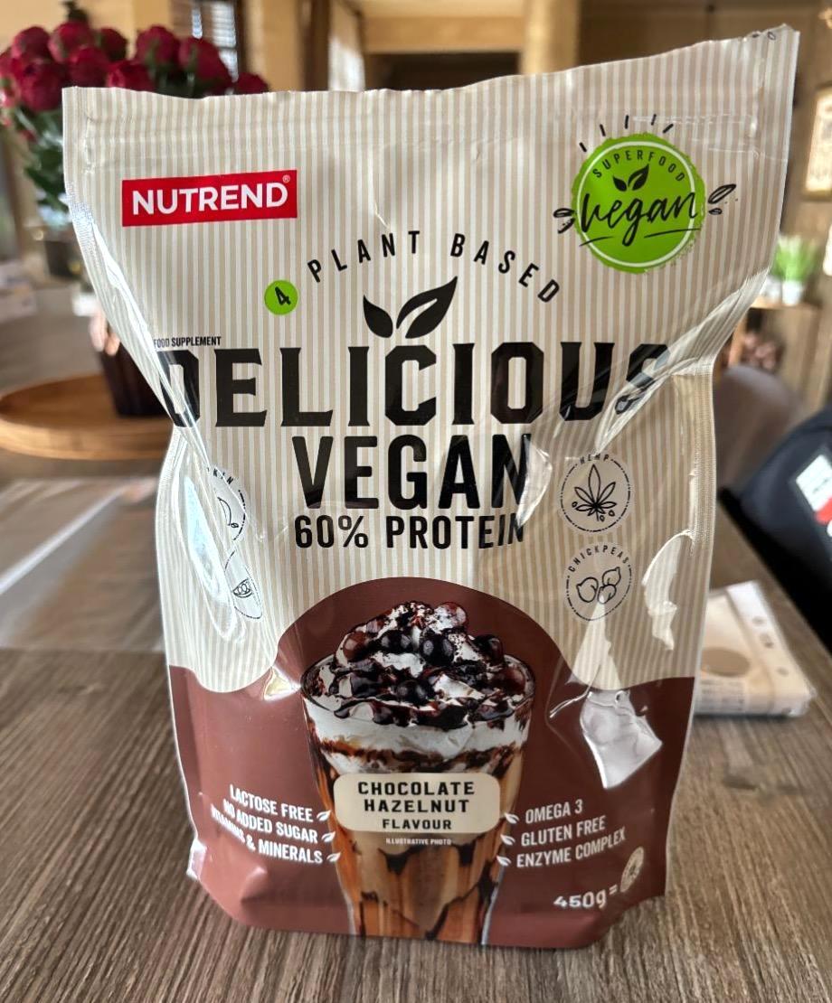 Képek - Delicious vegan 60% protein Chocolate hazelnut Nutrend