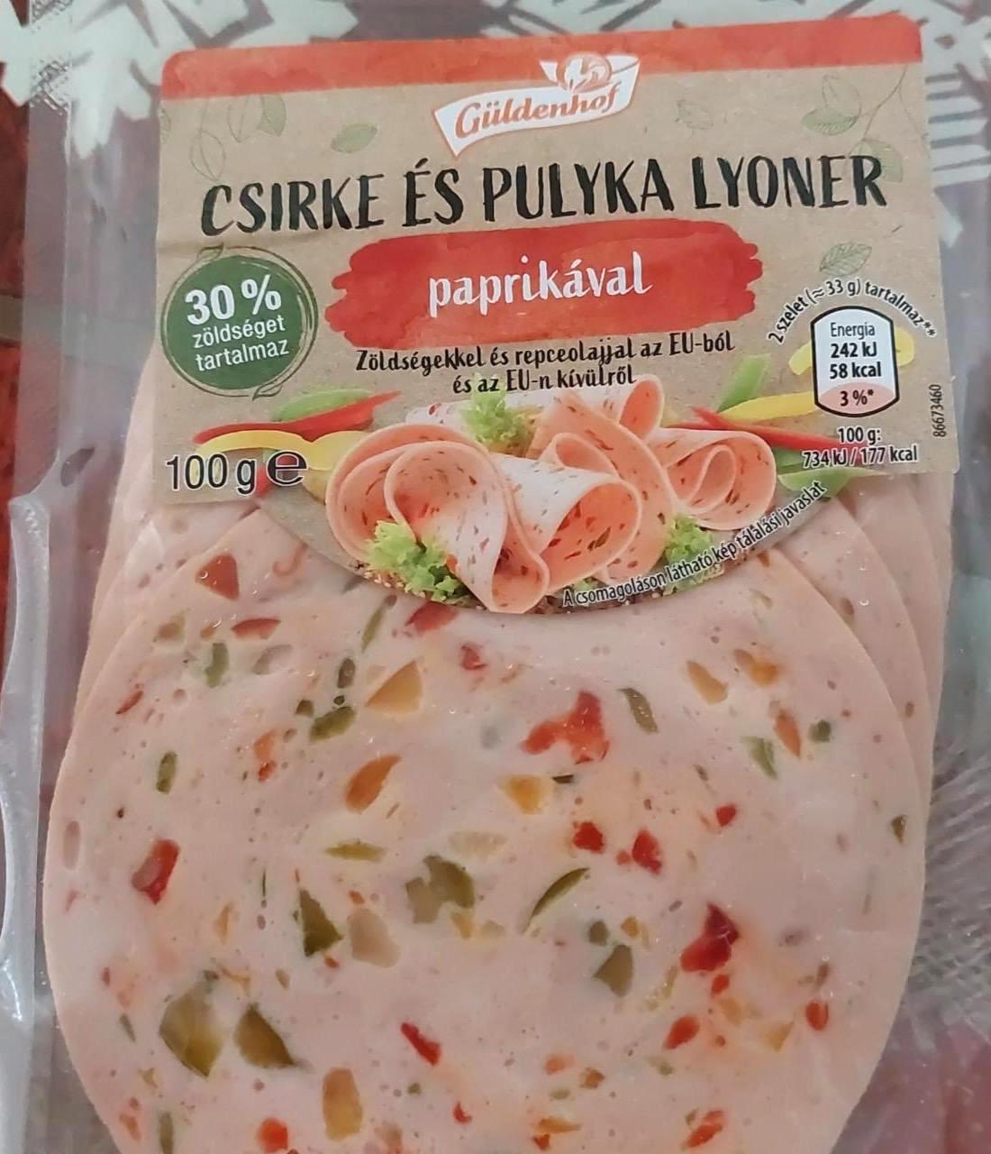 Képek - Csirke és pulyka lyoner paprikával Güldenhof