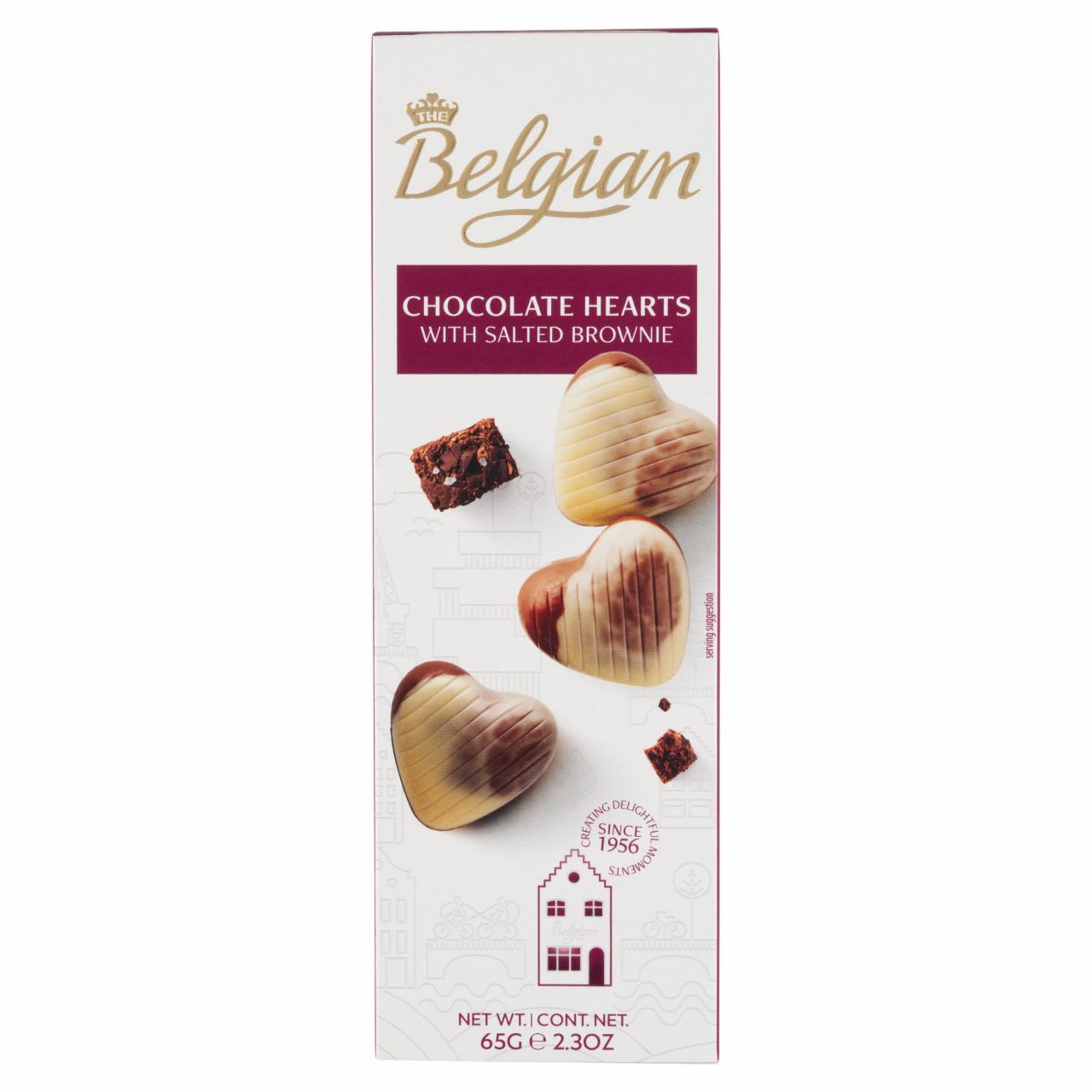 Képek - The Belgian Chocolate Hearts brownie ízű belga csokoládébonbonok 7 db 65 g