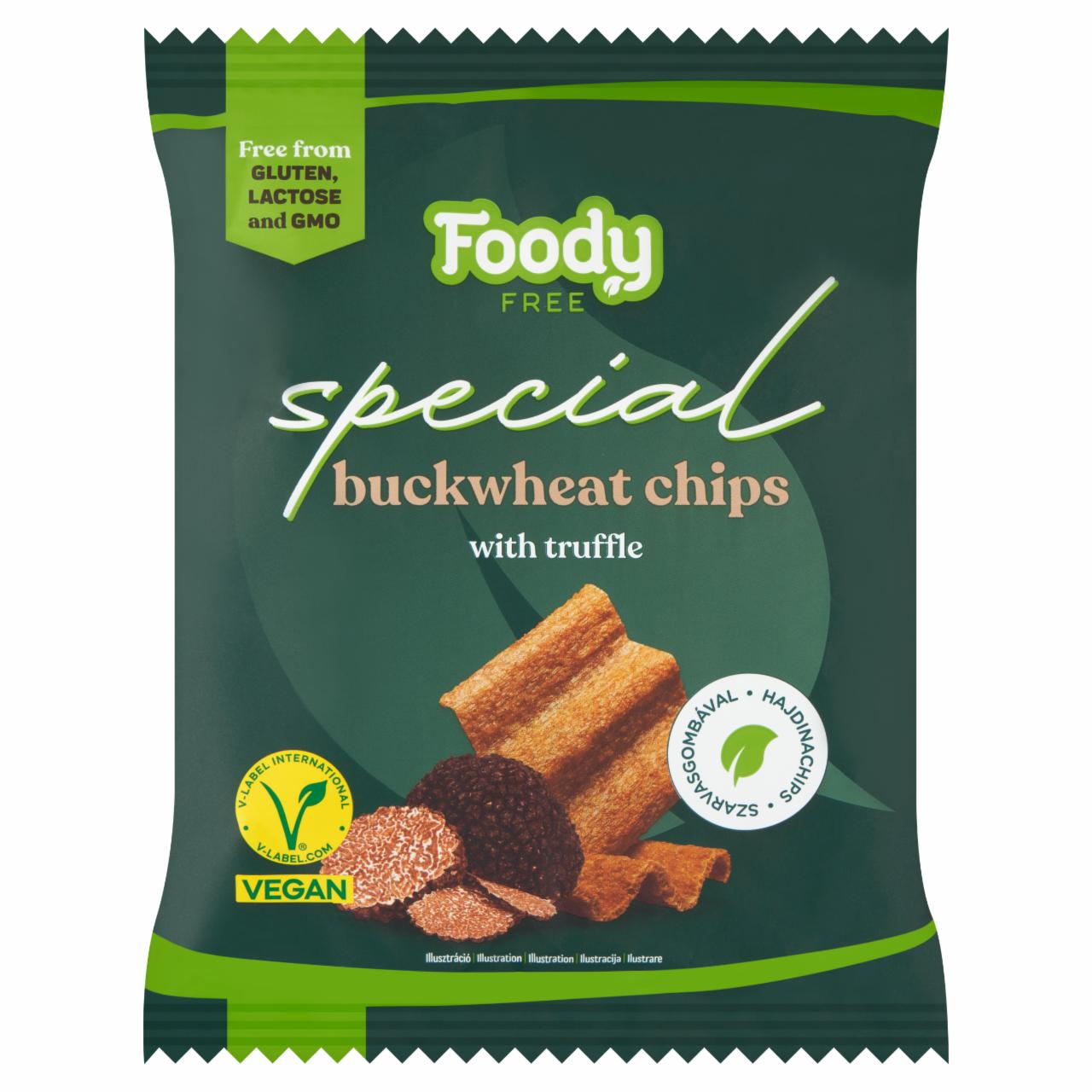 Képek - Foody Free Special hajdinachips szarvasgombával 45 g