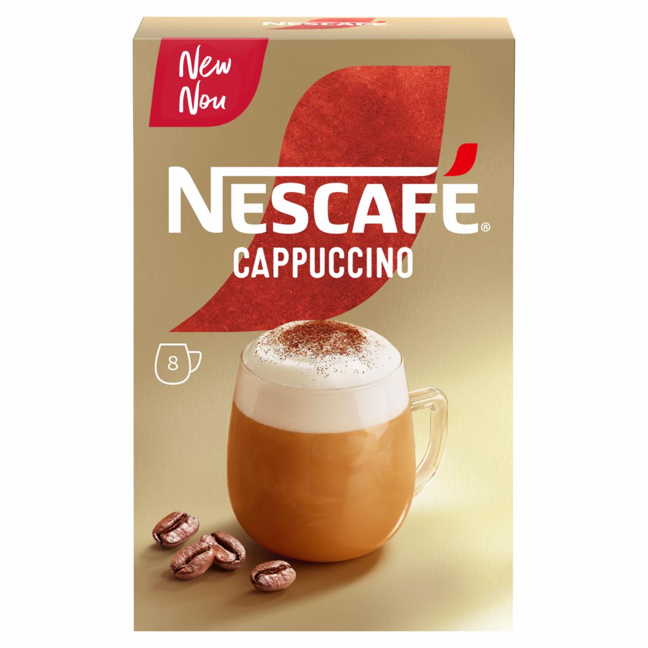 Képek - NESCAFÉ Cappuccino azonnal oldódó kávéspecialitás 8 x 13,5 g (108 g)