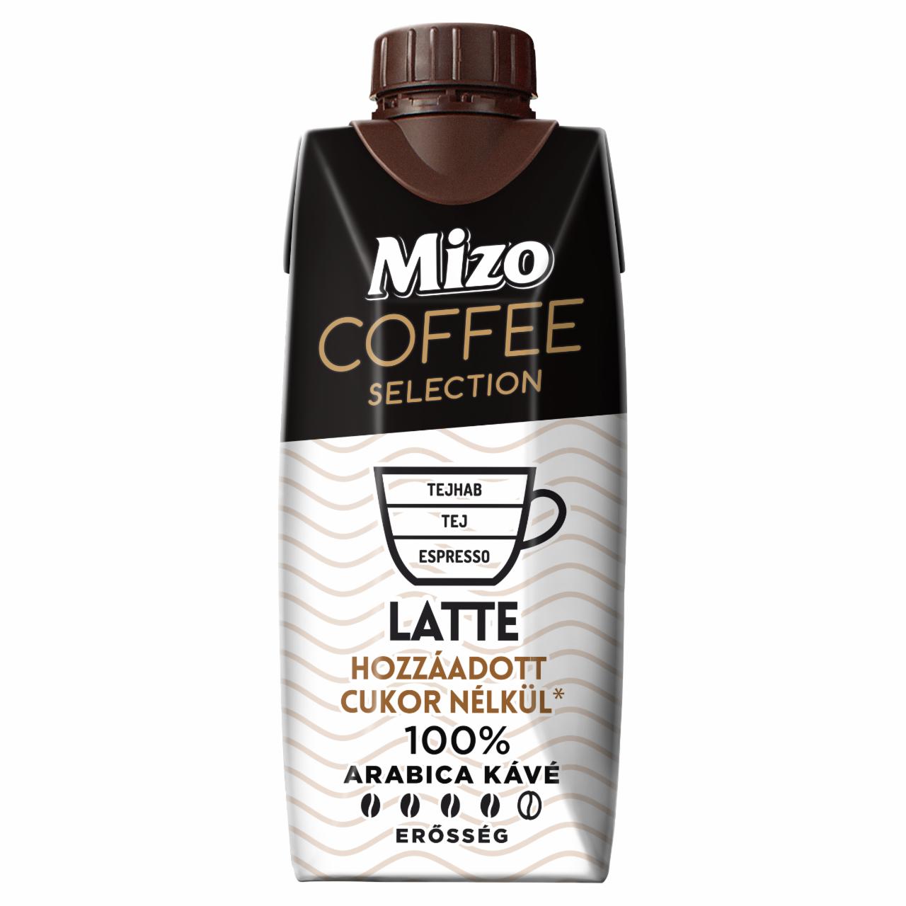 Képek - Mizo Coffee Selection Latte UHT zsírszegény kávés tej édesítőszerekkel 330 ml